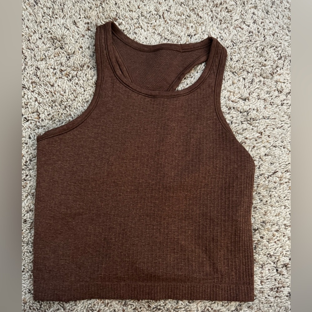 Lululemon Ebb to Street Cropped Racerback Tank Top